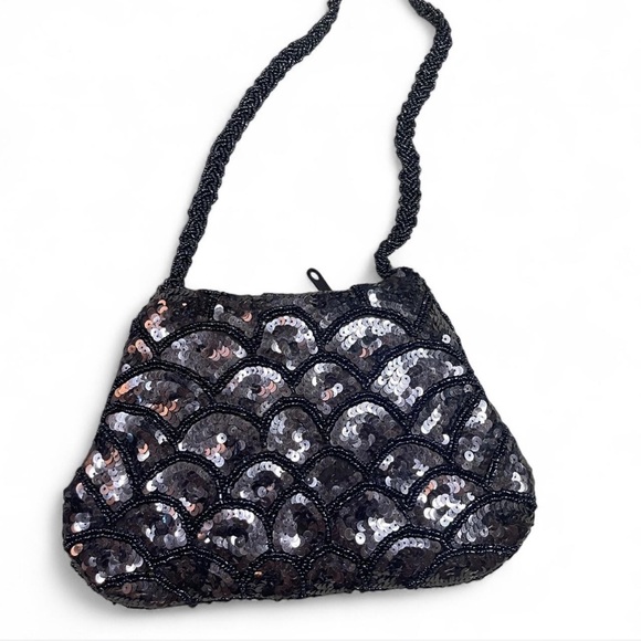 Accessories - Elegant navy Sequin mini clutch
